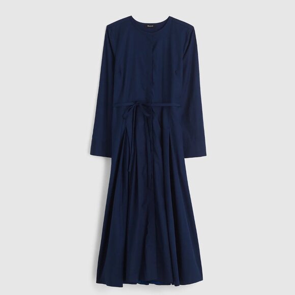 NWT - Madewell - Tie-Waist Midi Shirtdress - Size 10 - Picture 1 of 7